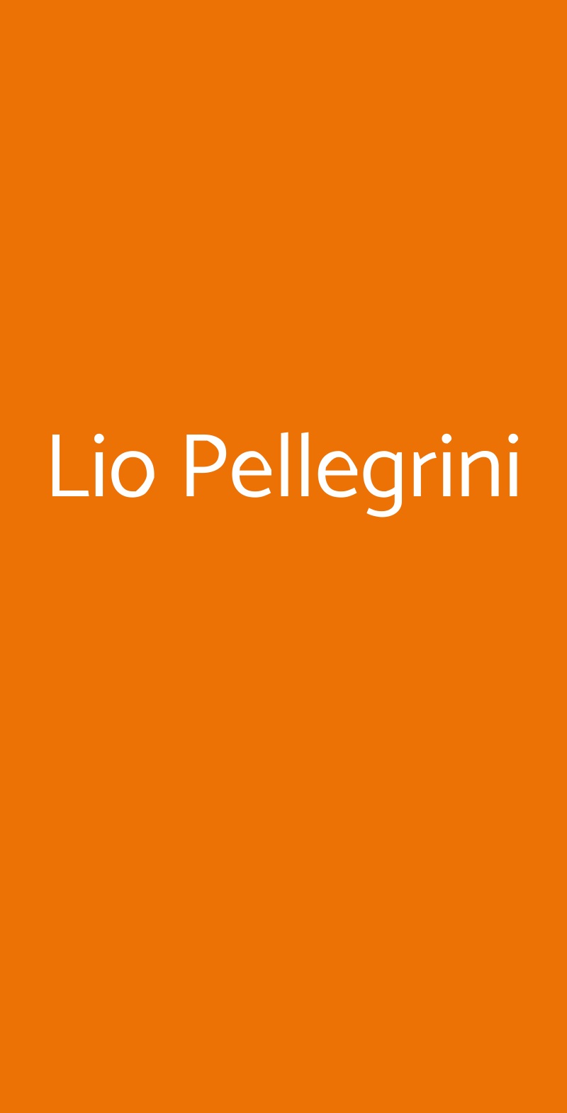 Lio Pellegrini Bergamo menù 1 pagina