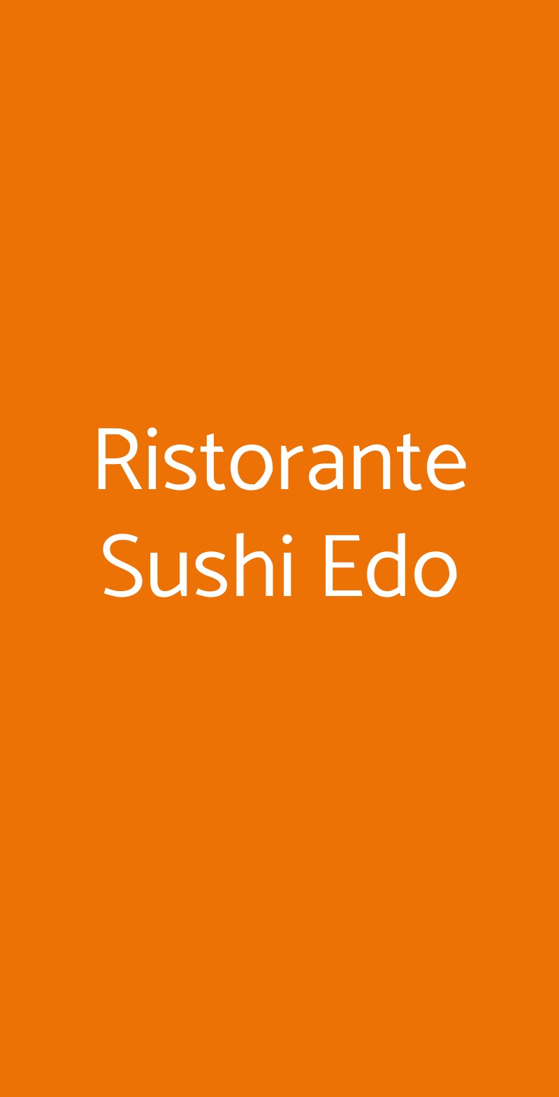 Ristorante Sushi Edo Bresso menù 1 pagina