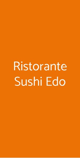 Ristorante Sushi Edo, Bresso