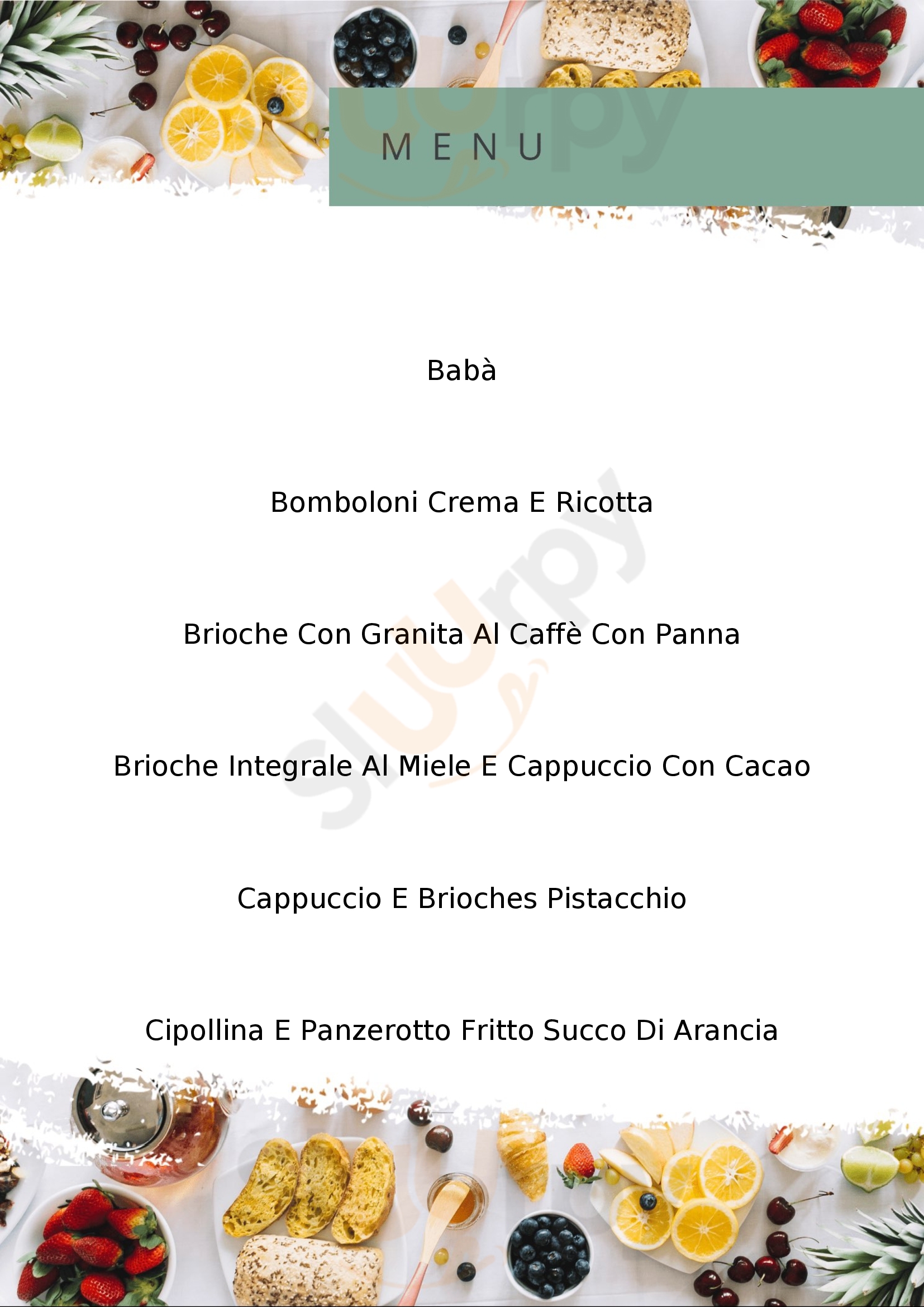 Pasticceria Tipica Siciliana DolceSalato Gallarate menù 1 pagina