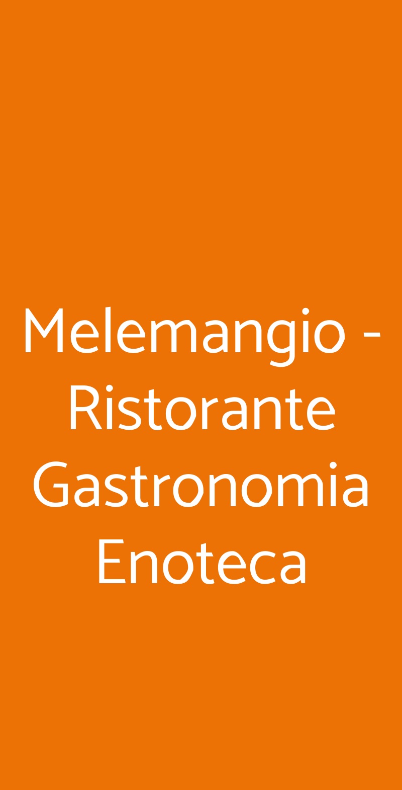 Melemangio - Ristorante Gastronomia Enoteca Melegnano menù 1 pagina