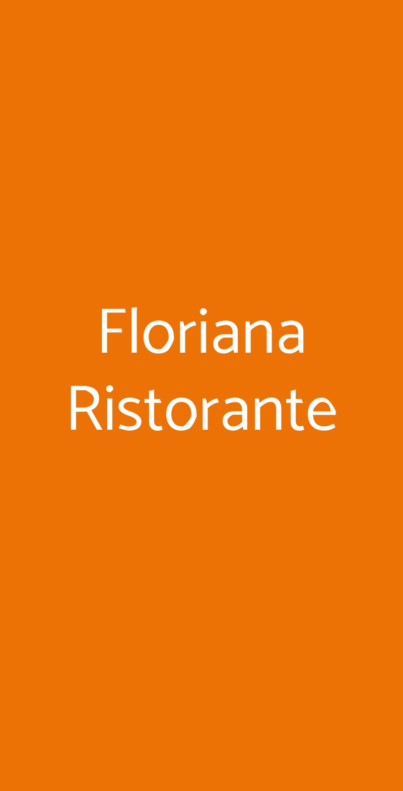 Floriana Ristorante Salò menù 1 pagina