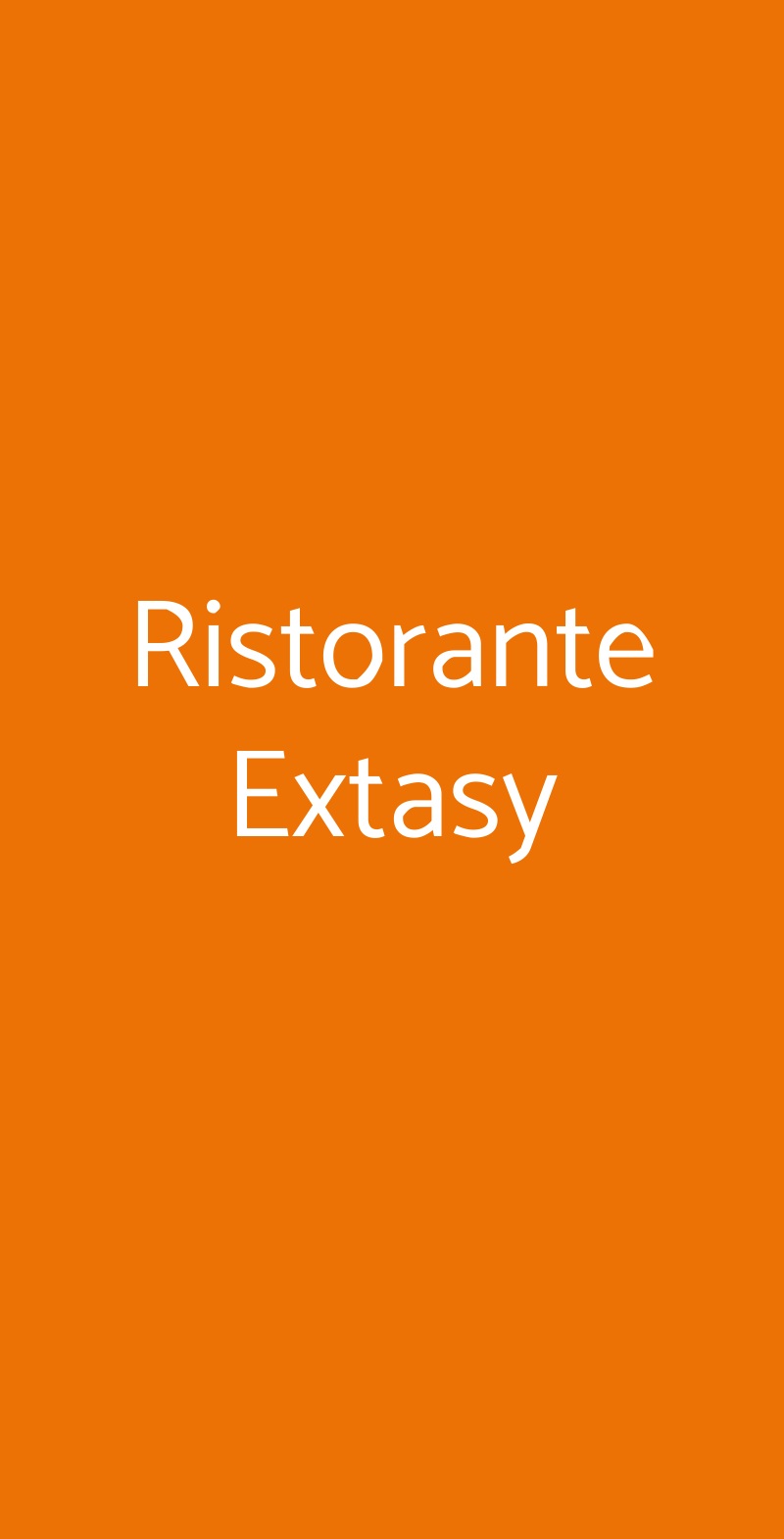 Ristorante Extasy Cusano Milanino menù 1 pagina