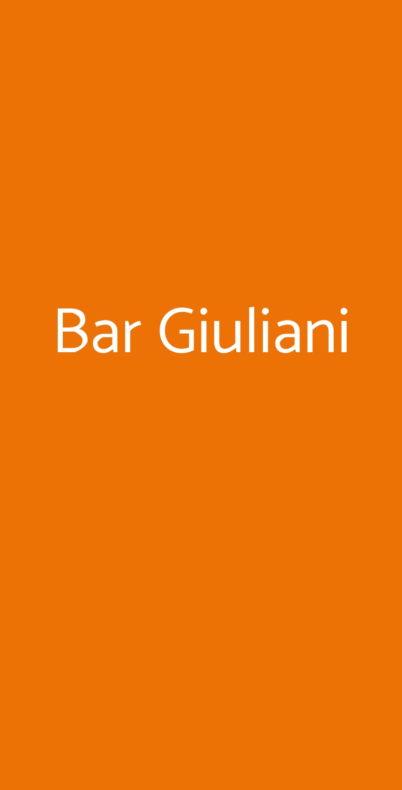 Bar Giuliani Como menù 1 pagina