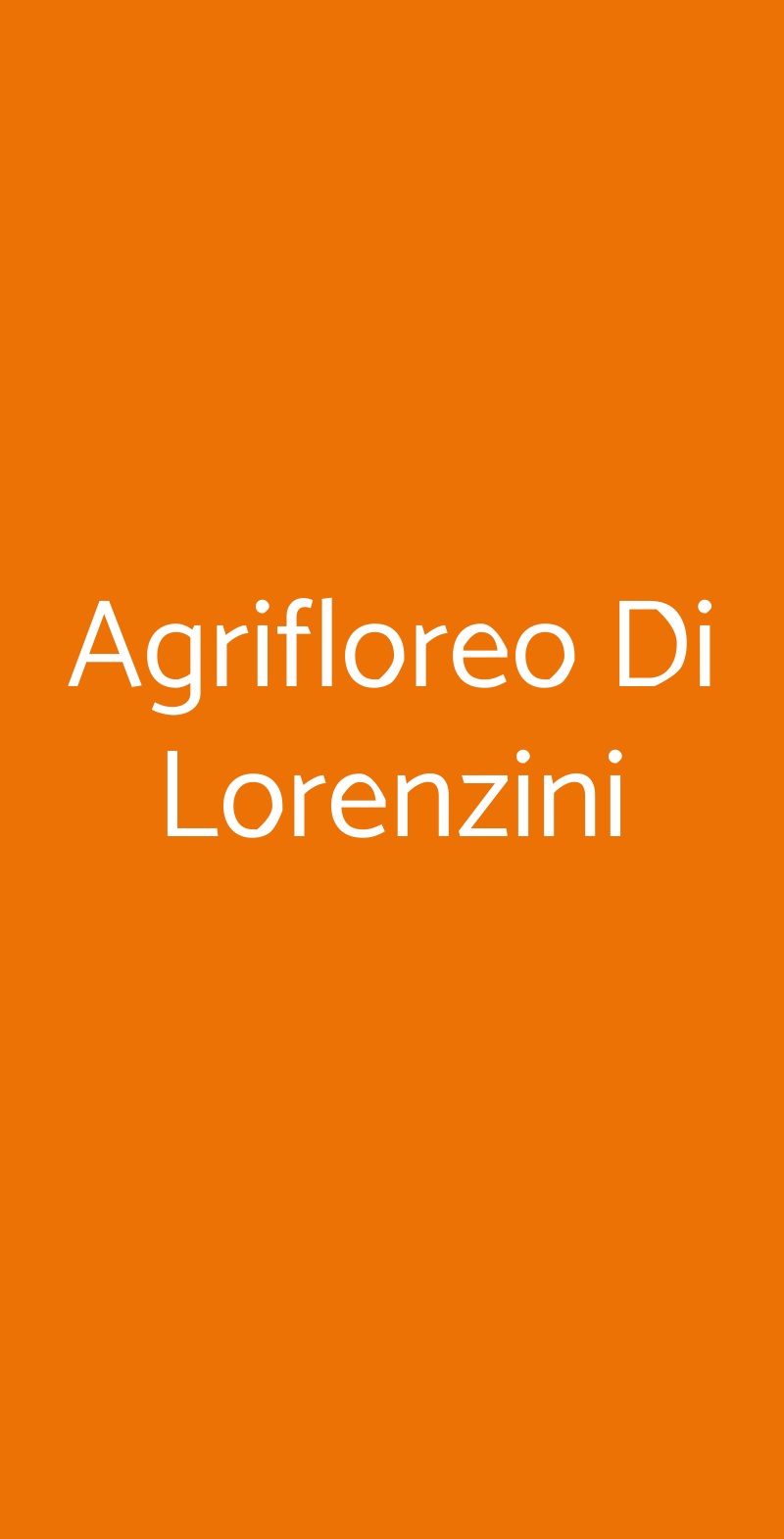 Agrifloreo Di Lorenzini Zibido San Giacomo menù 1 pagina