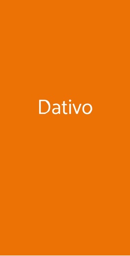 Dativo, Milano