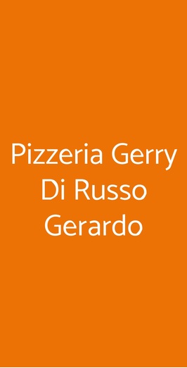 Pizzeria Gerry Di Russo Gerardo, Sesto San Giovanni