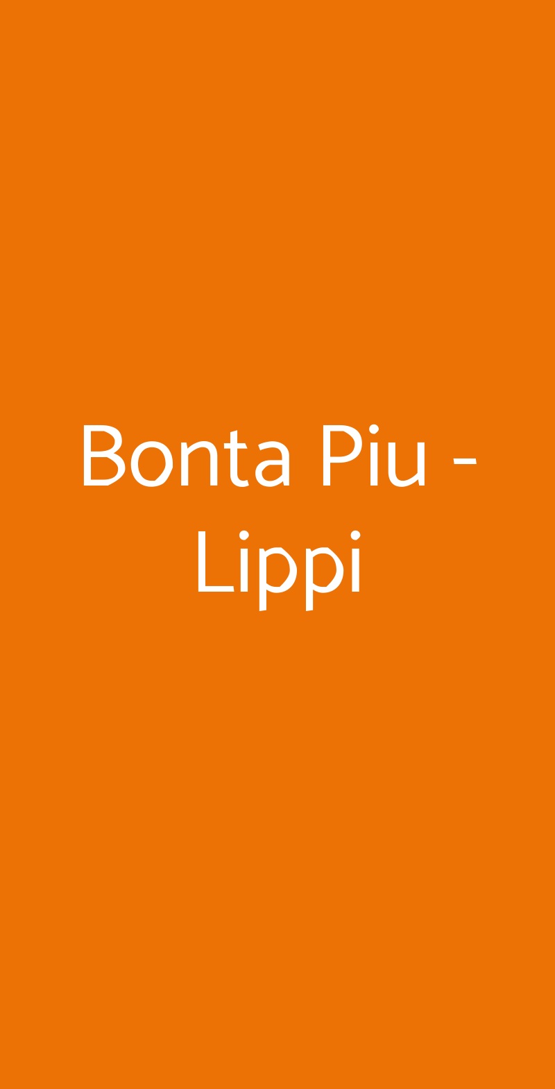 Bonta Piu - Lippi Milano menù 1 pagina