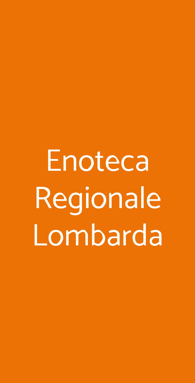 Enoteca Regionale Lombarda Milano menù 1 pagina