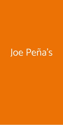 Joe Peña's, Milano