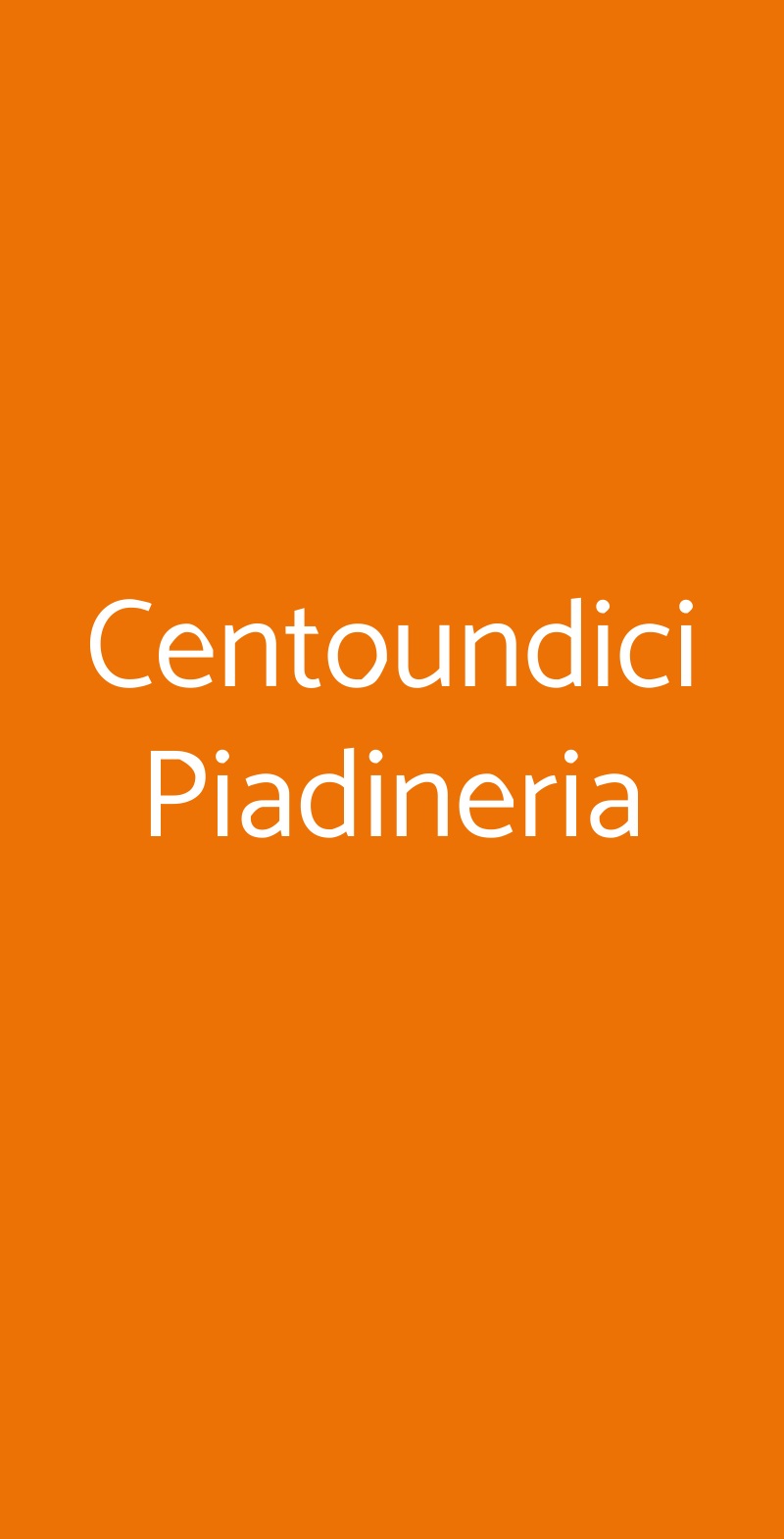 Centoundici Piadineria, Monza