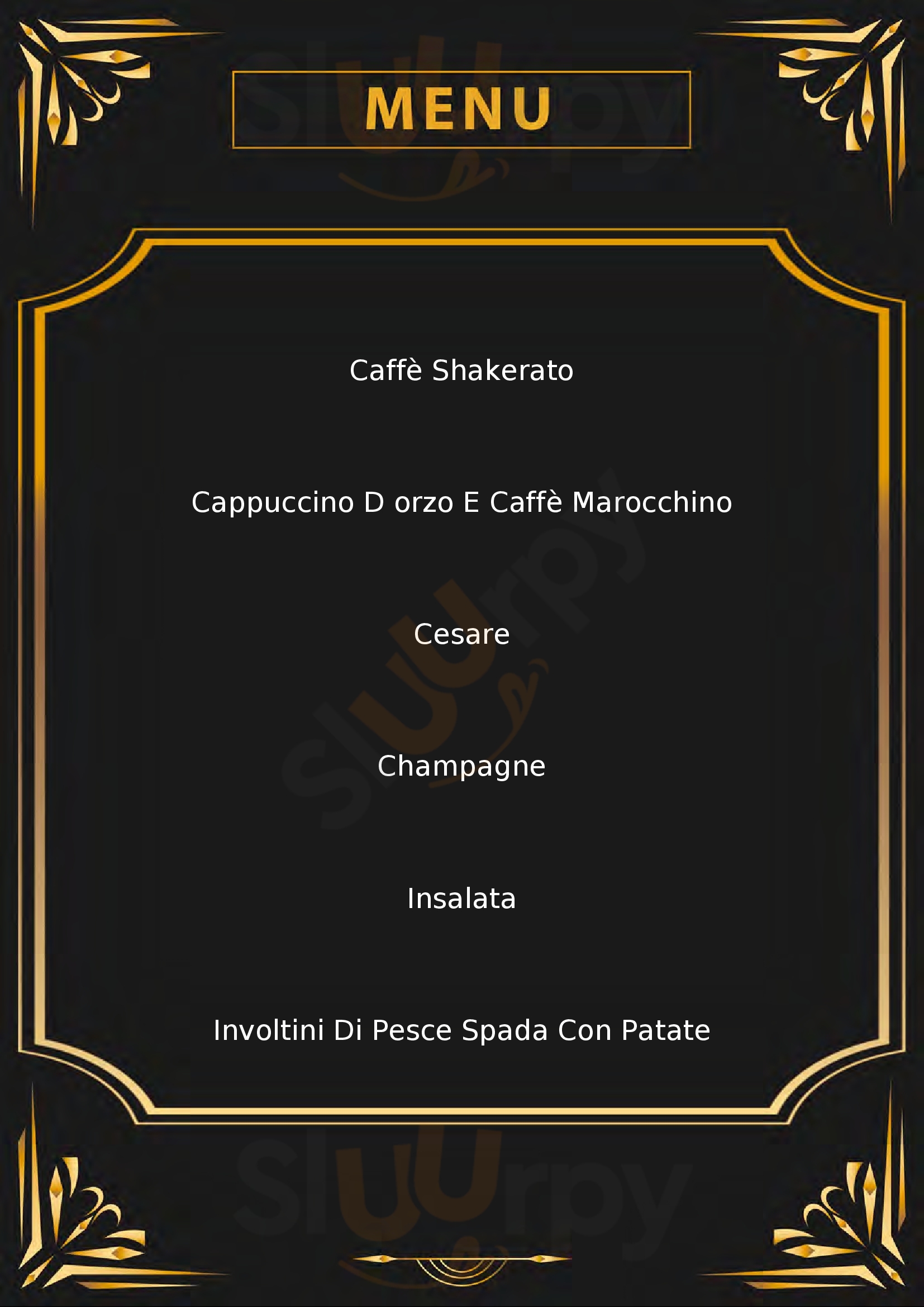 Spritz Cafè Varese menù 1 pagina