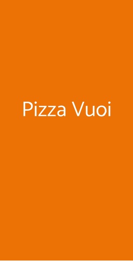 Pizza Vuoi, Milano