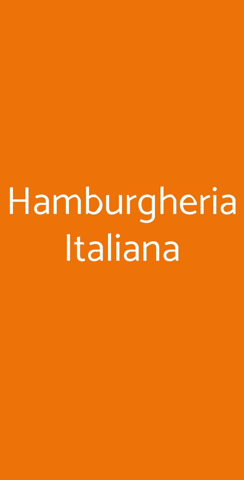 Hamburgheria Italiana Varese menù 1 pagina