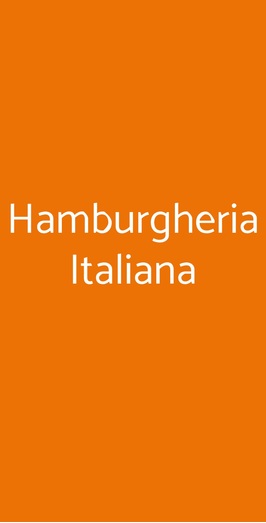 Hamburgheria Italiana, Varese