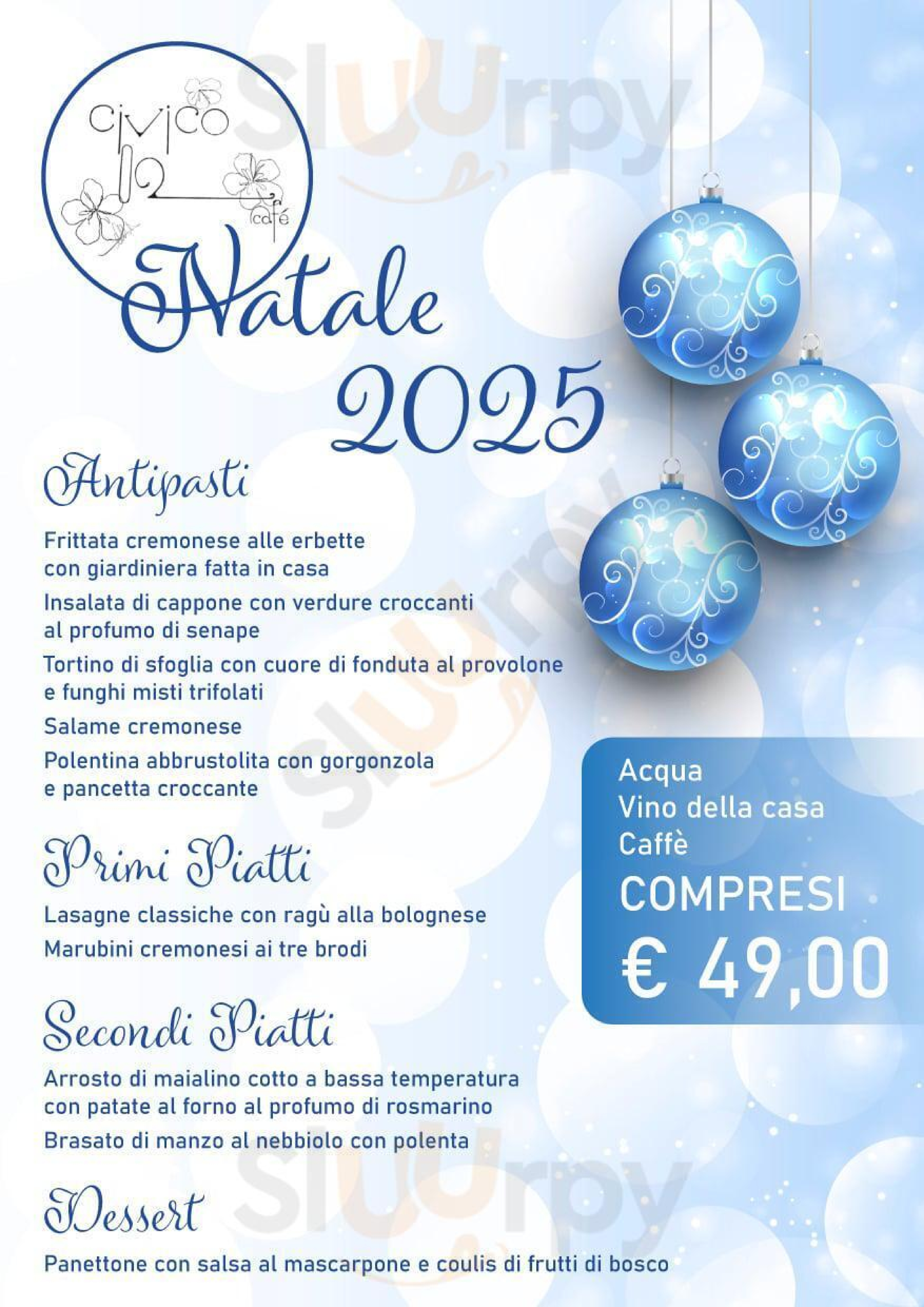 Menu natale Menu natale