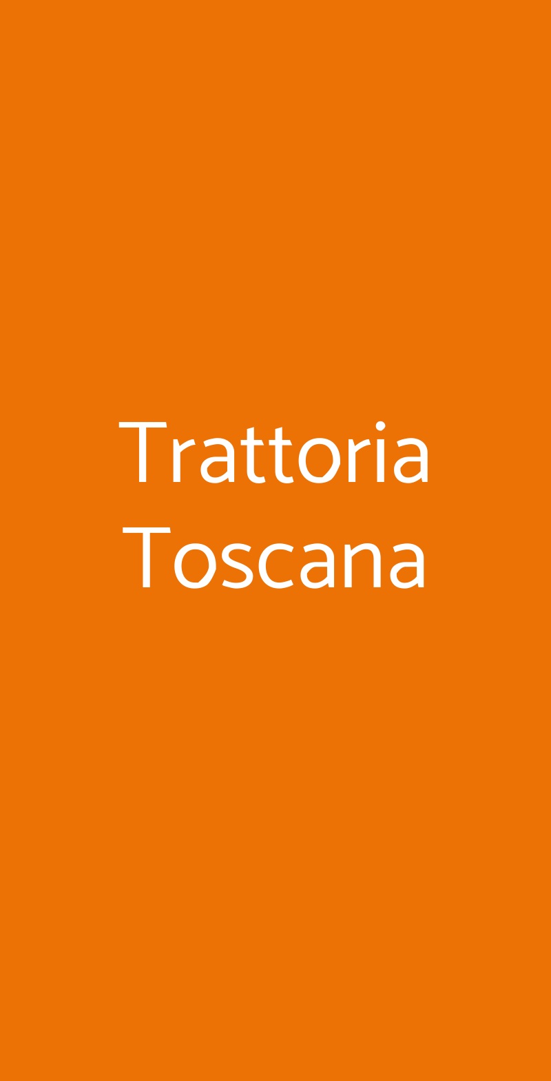 Trattoria Toscana Milano menù 1 pagina