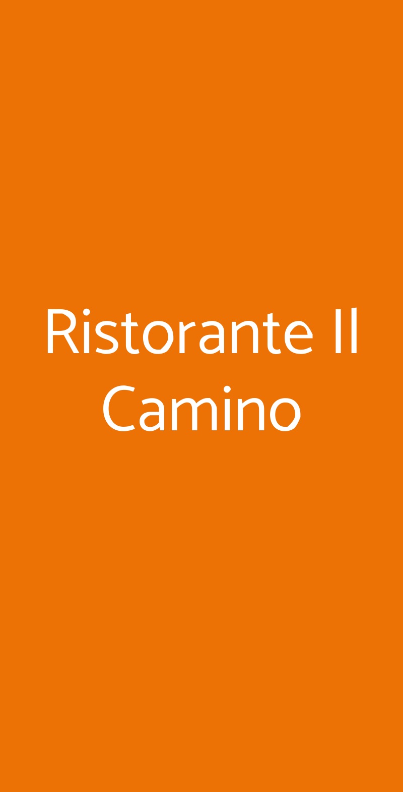 Ristorante Il Camino San Donato Milanese menù 1 pagina