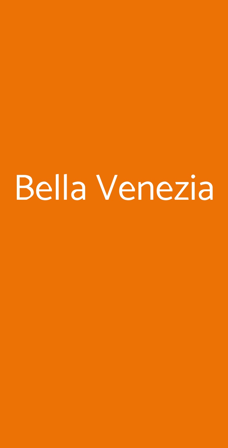 Bella Venezia Casalpusterlengo menù 1 pagina