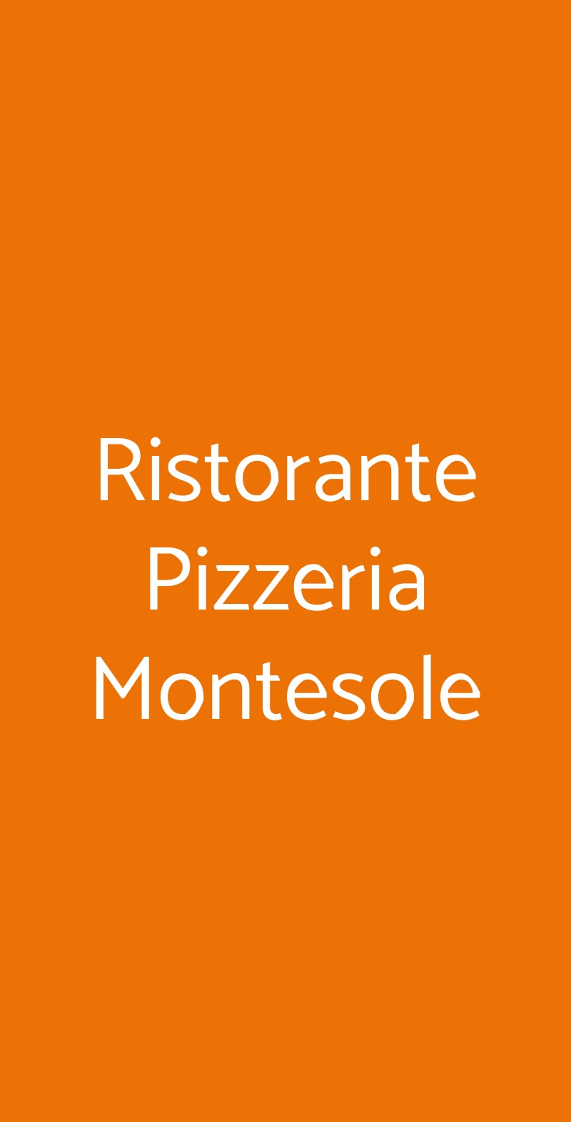 Ristorante Pizzeria Montesole Porto Valtravaglia menù 1 pagina