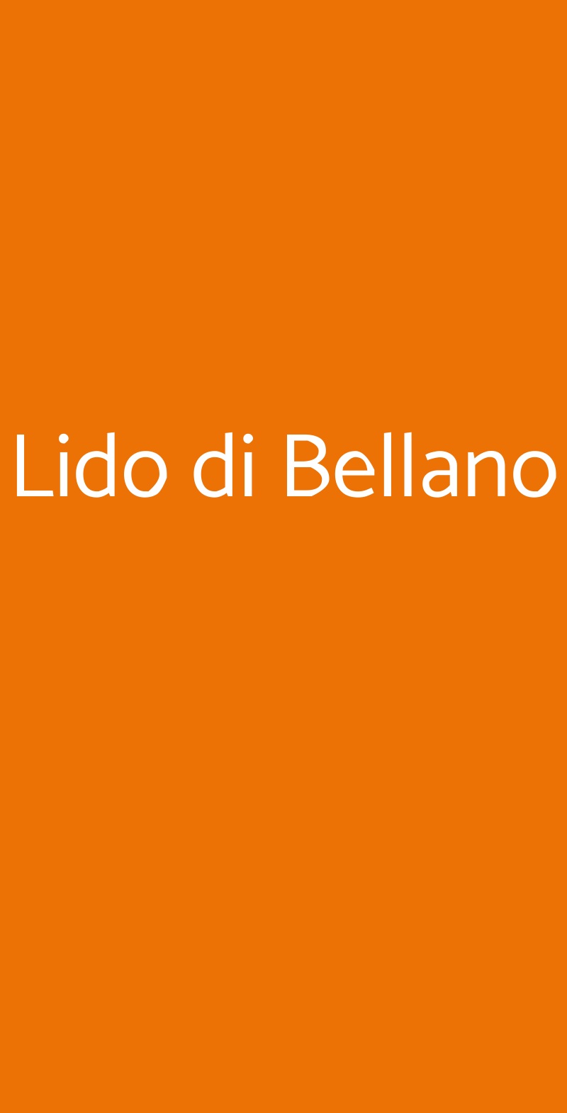 Lido di Bellano Bellano menù 1 pagina