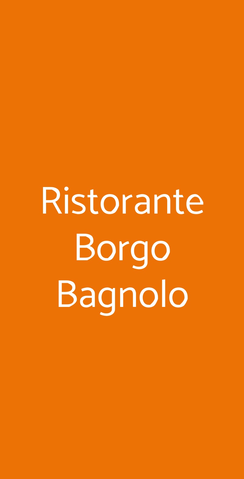 Ristorante Borgo Bagnolo San Donato Milanese menù 1 pagina