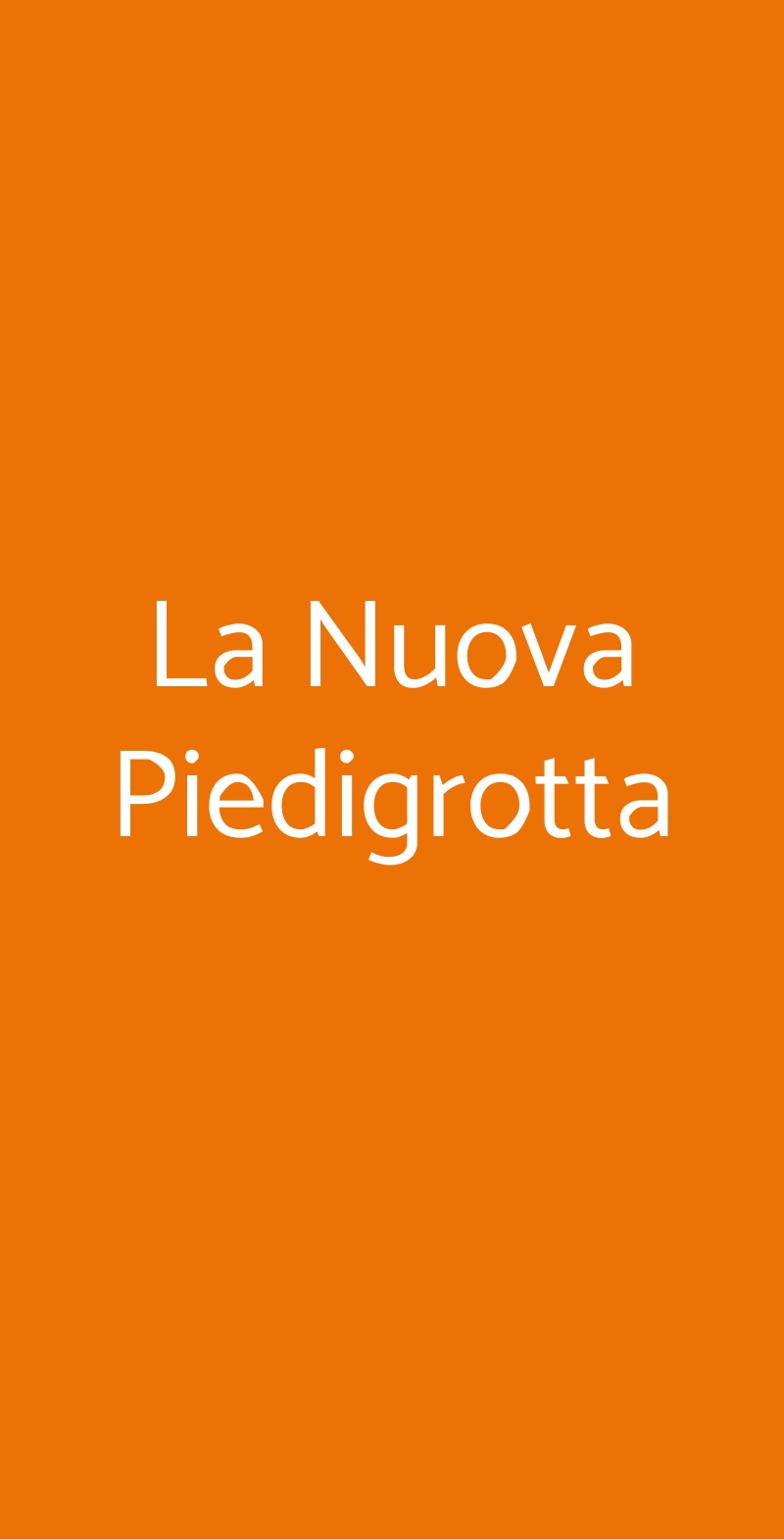 La Nuova Piedigrotta Brescia menù 1 pagina