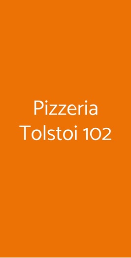 Pizzeria Tolstoi 102, Milano