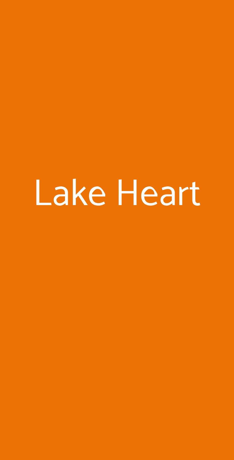 Lake Heart Como menù 1 pagina