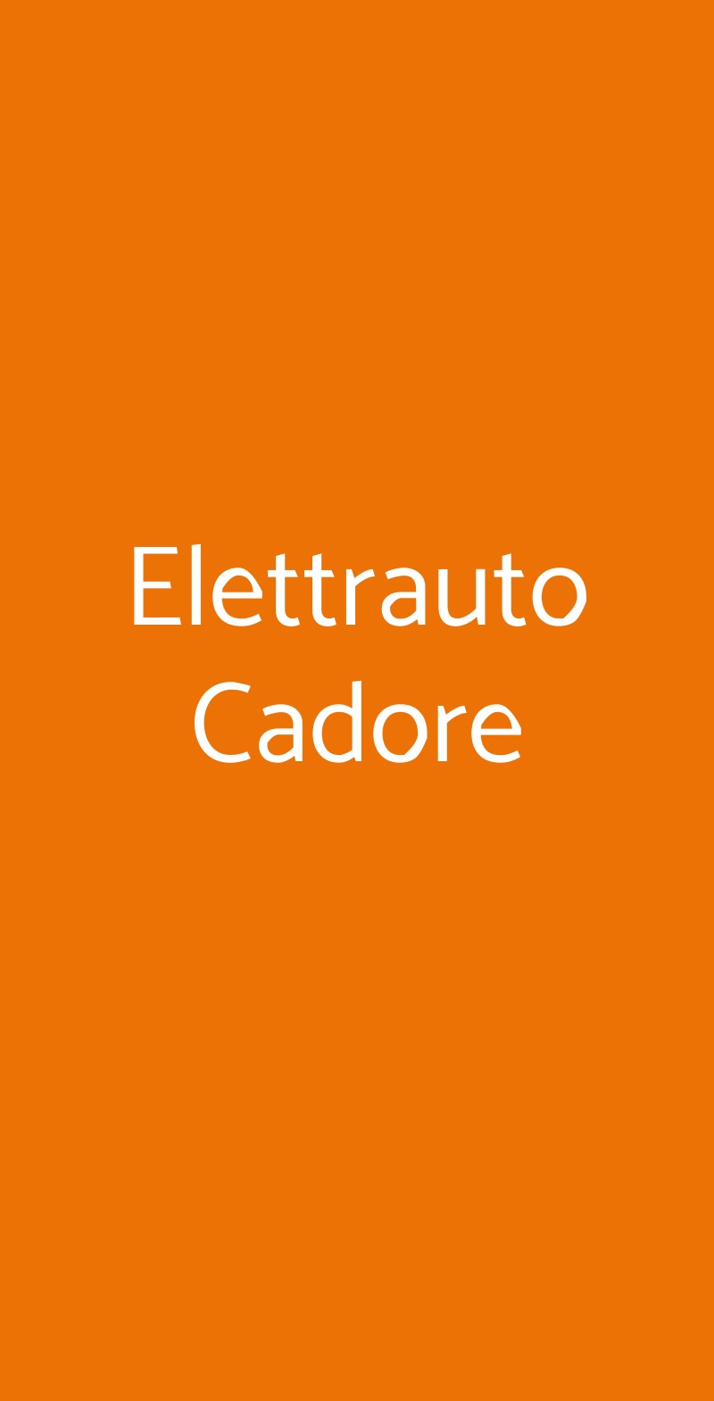 Elettrauto Cadore Milano menù 1 pagina