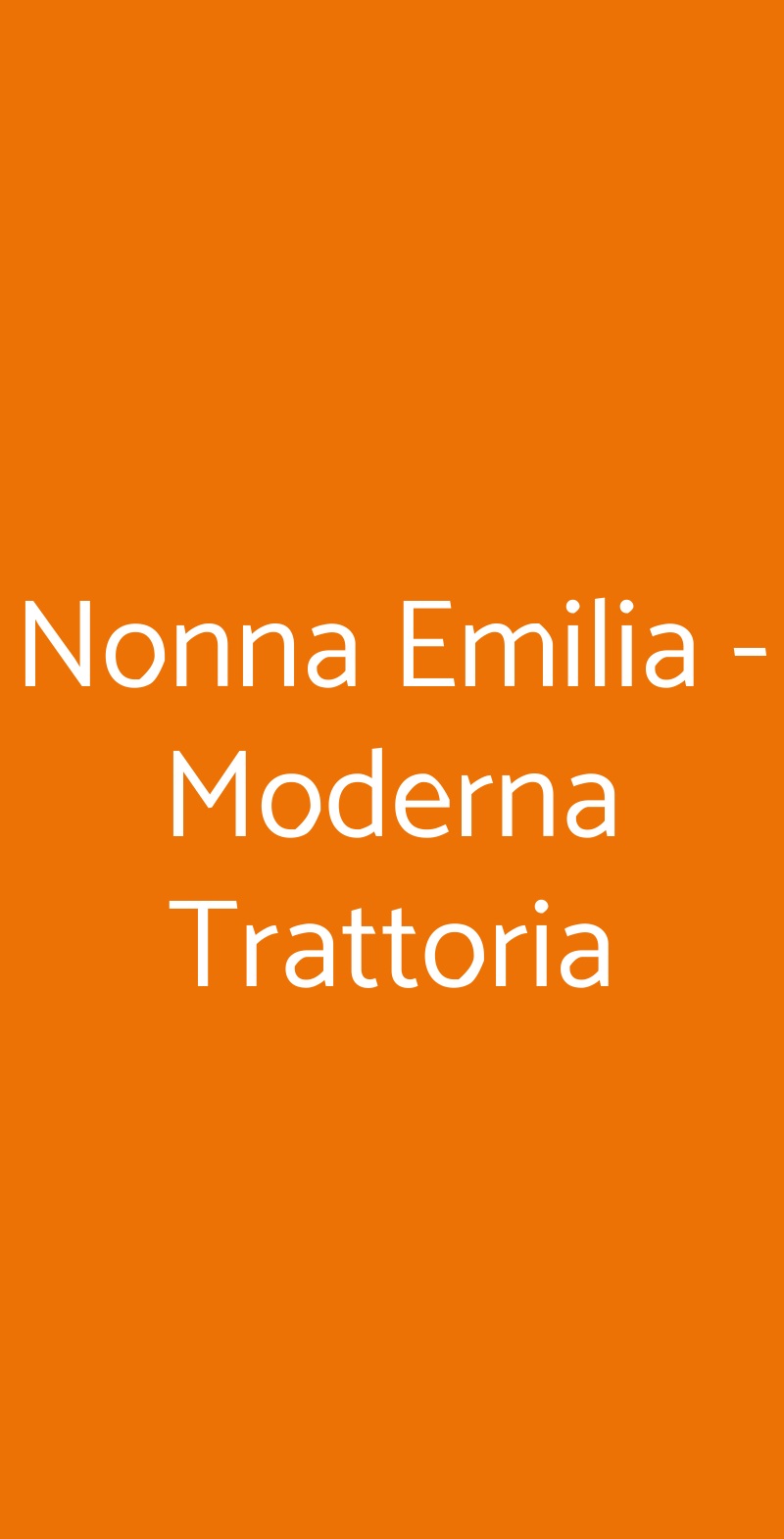 Nonna Emilia - Moderna Trattoria San Donato Milanese menù 1 pagina
