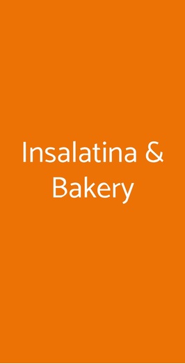 Insalatina & Bakery, Milano
