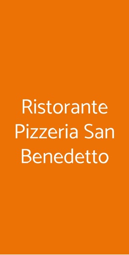 Ristorante Pizzeria San Benedetto, Milano