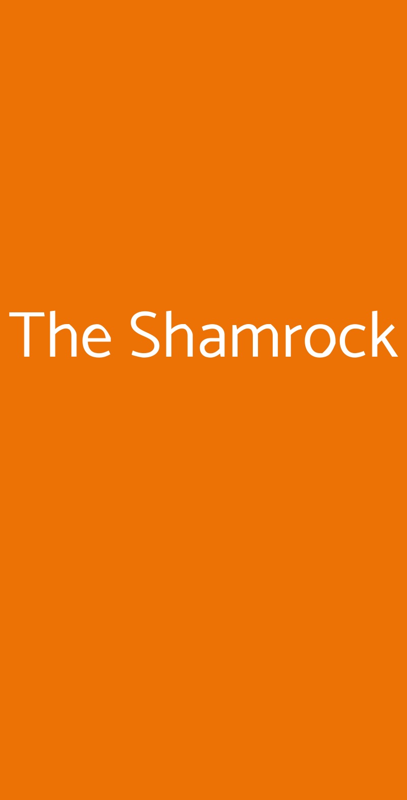 The Shamrock Lecco menù 1 pagina