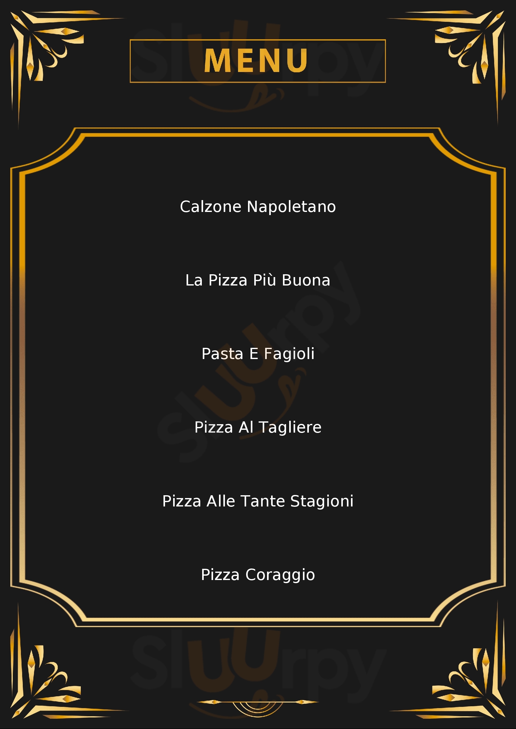 Ristorante Pizzeria Pulcinella Como menù 1 pagina