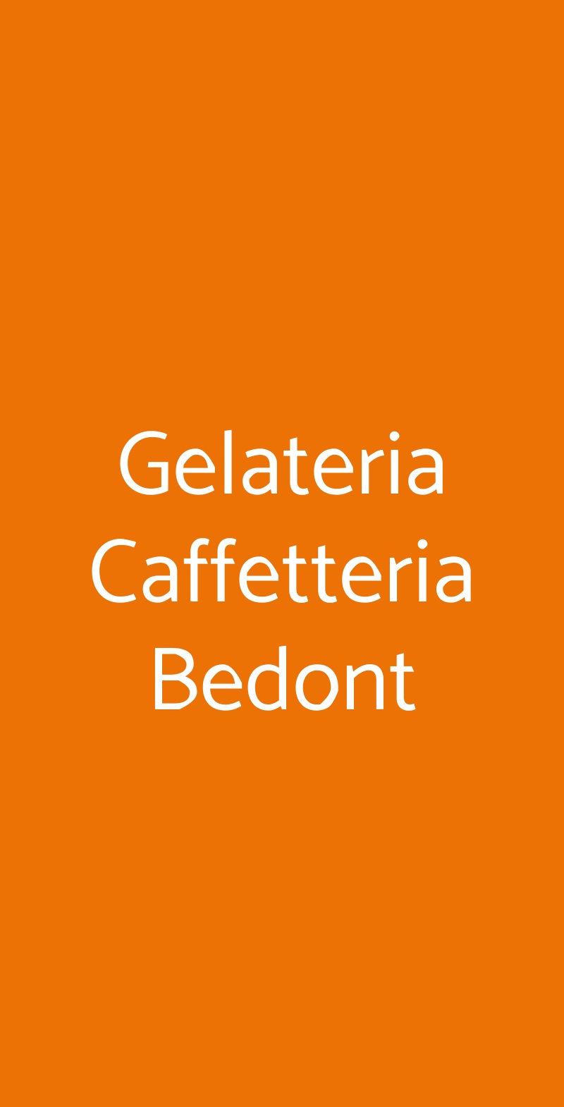 Gelateria Caffetteria Bedont Brescia menù 1 pagina