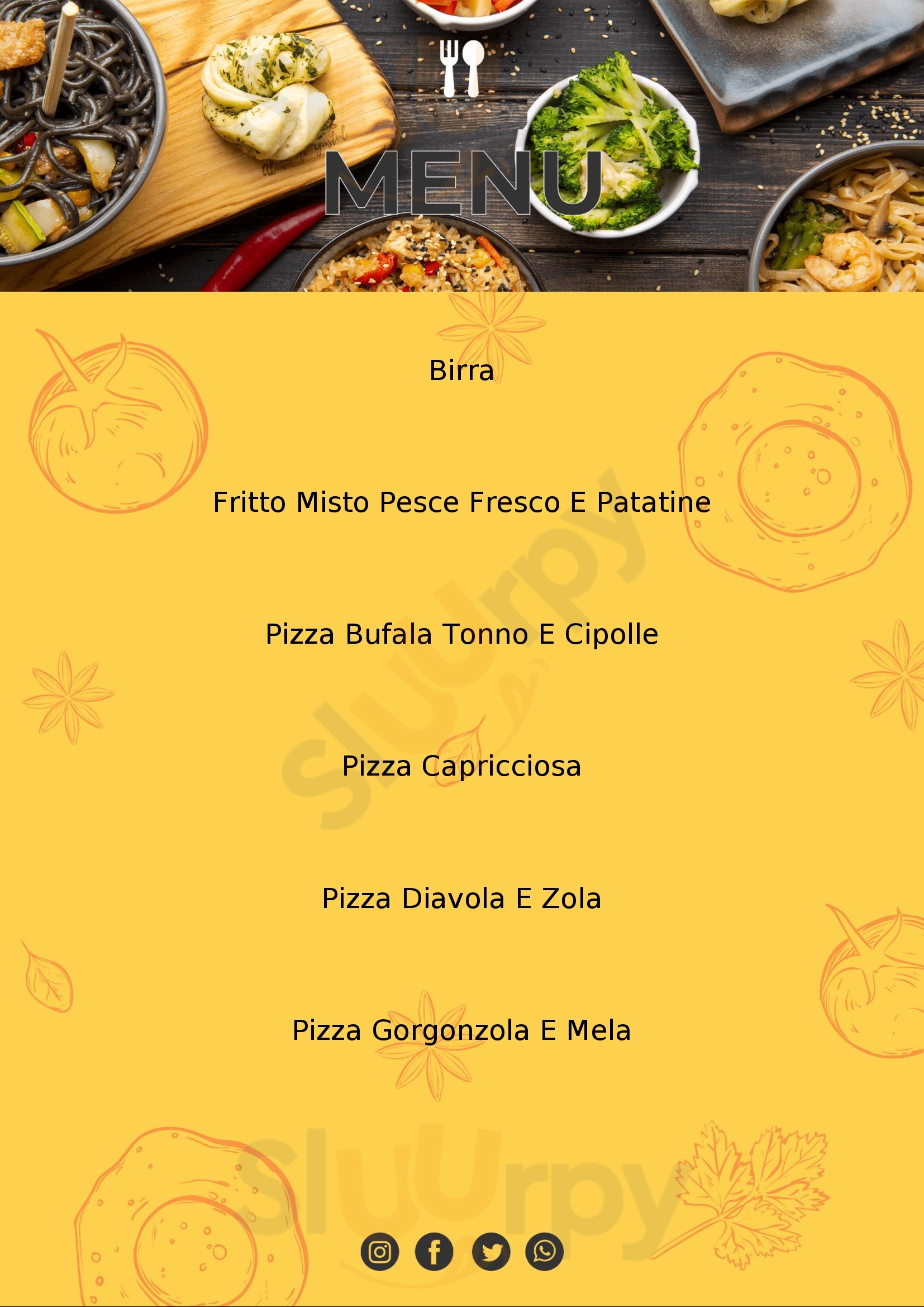 Pizzeria Trattoria Chiavi D'oro Vernate menù 1 pagina
