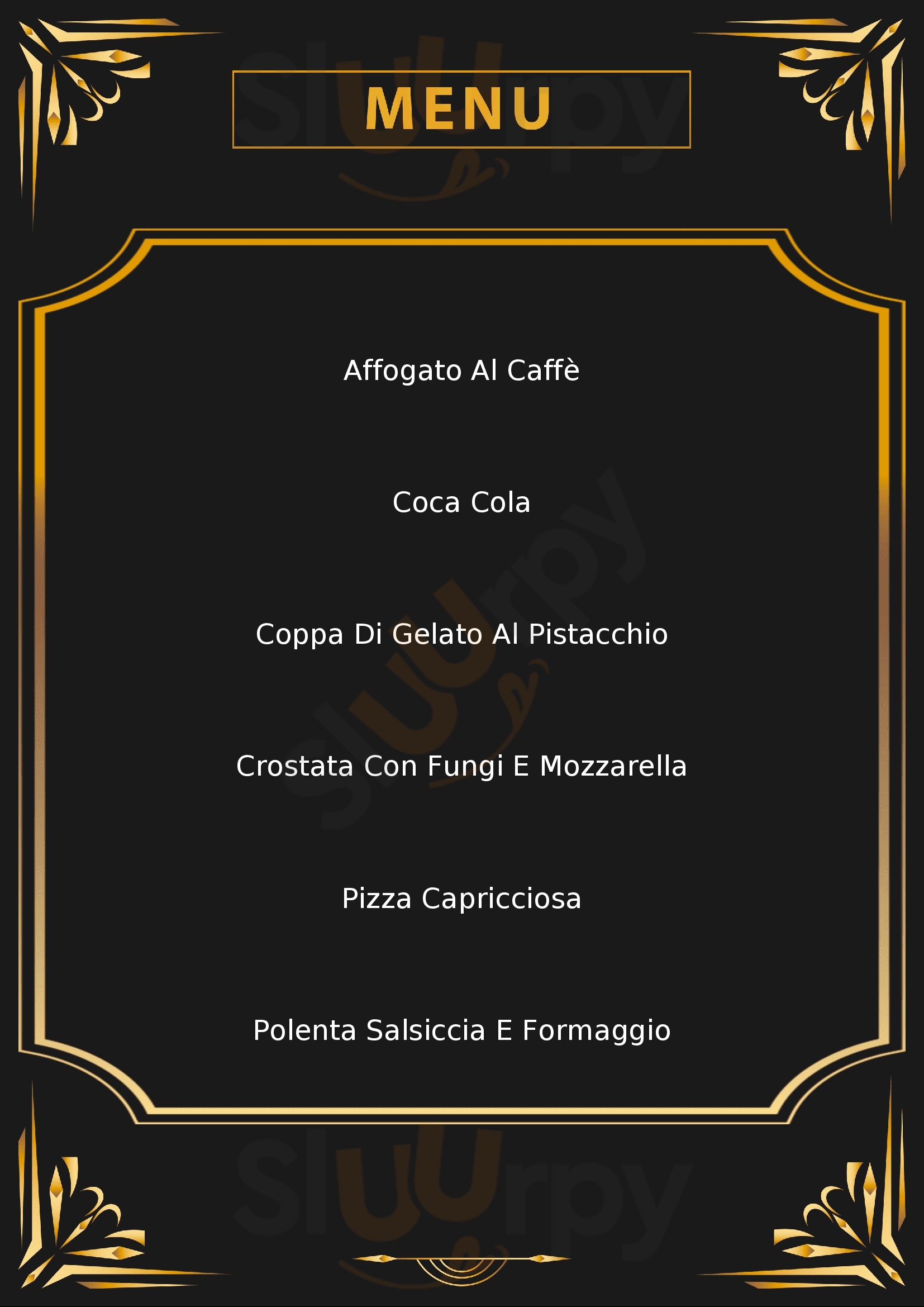 Pizzeria Caffetteria Moderno Selvino menù 1 pagina