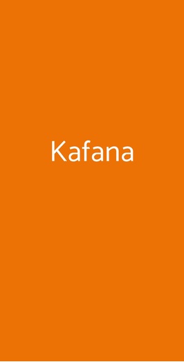 Kafana