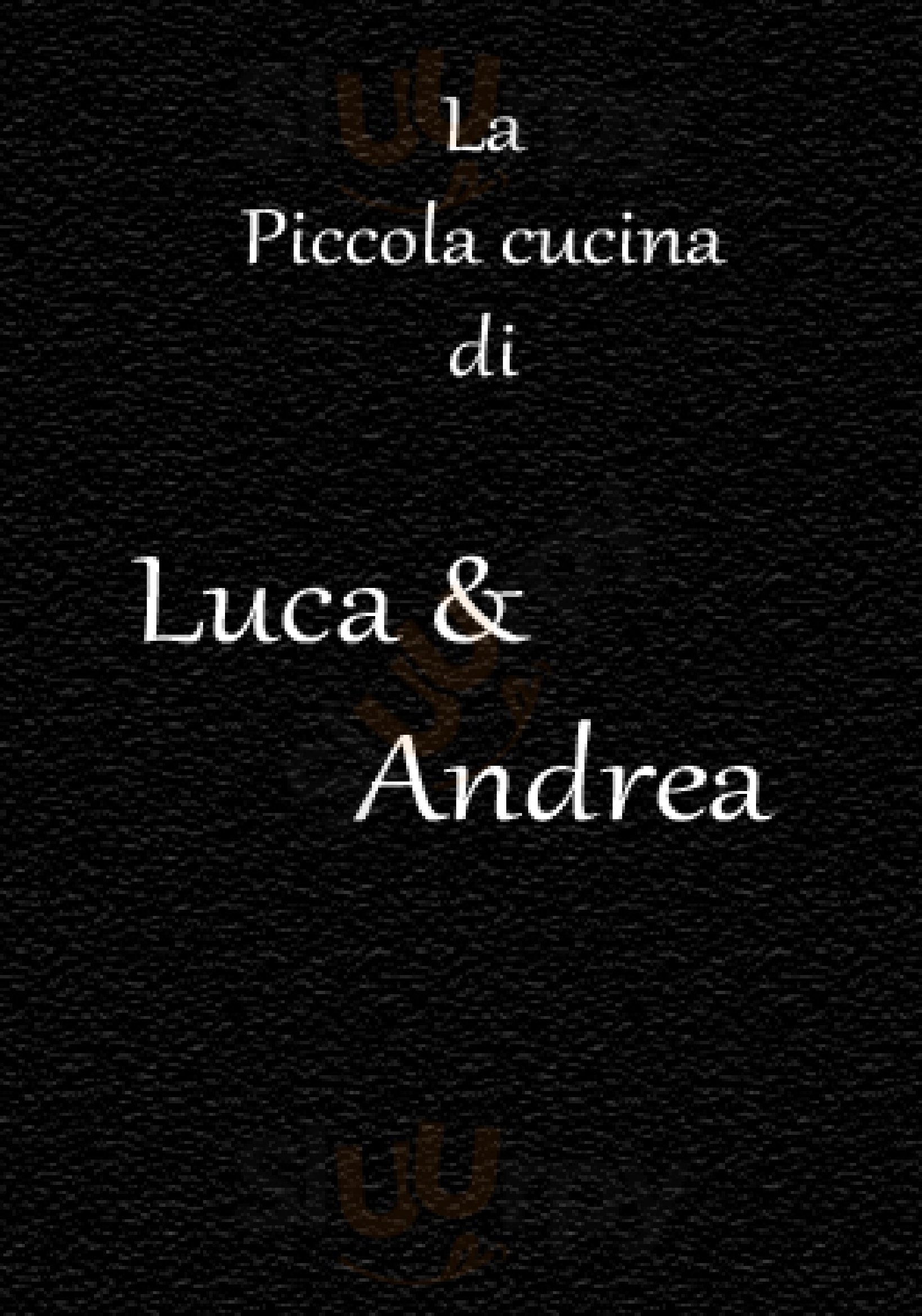 Luca e Andrea Cafe-Bar Milano menù 1 pagina