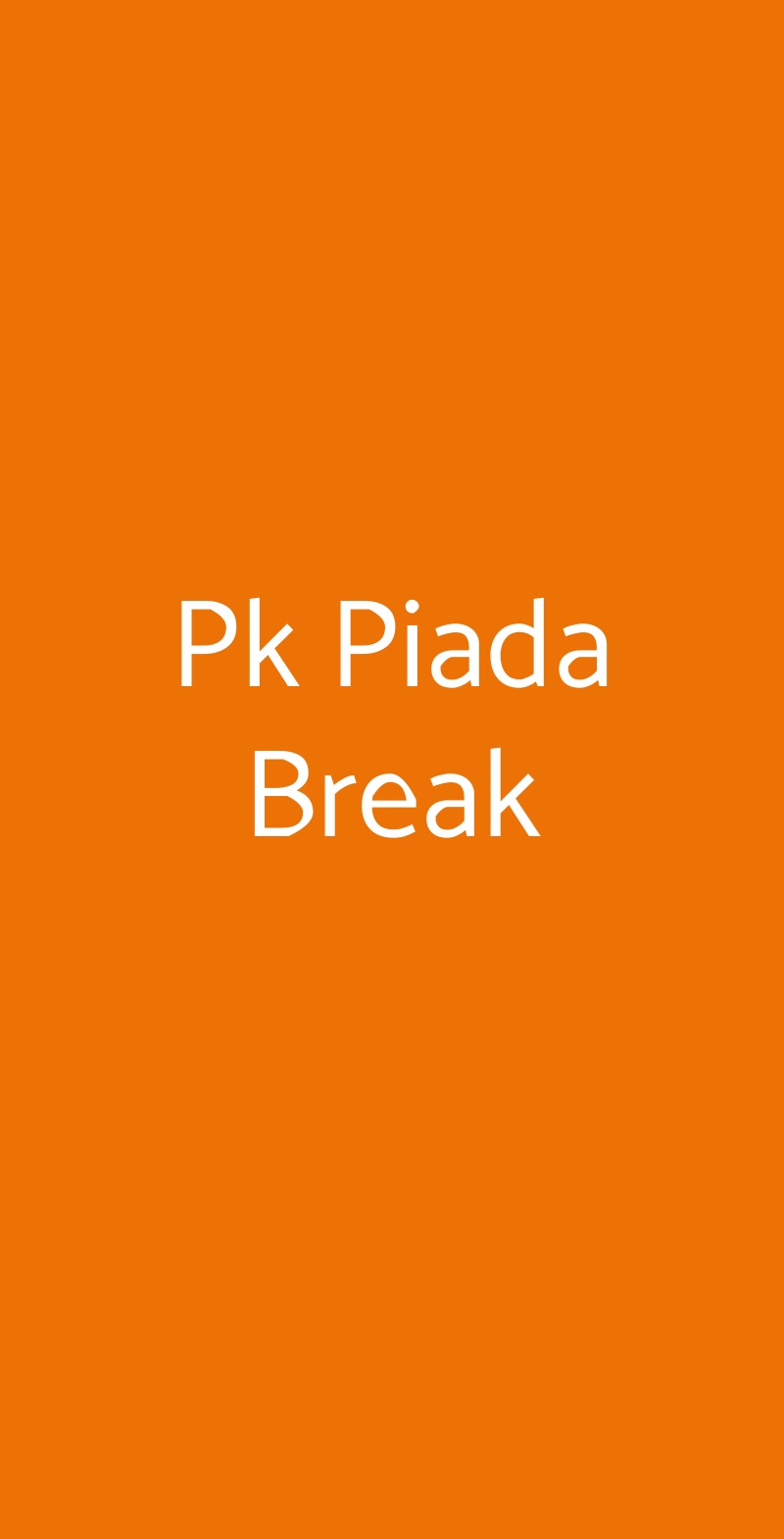 Pk Piada Break Parabiago menù 1 pagina