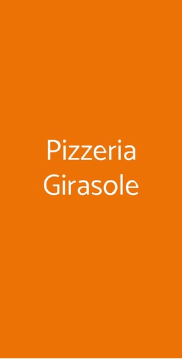 Pizzeria Girasole, Garbagnate Milanese