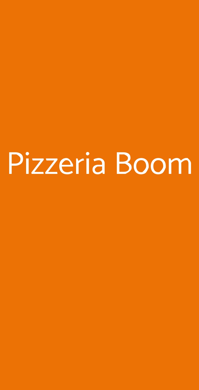 Pizzeria Boom Bergamo menù 1 pagina
