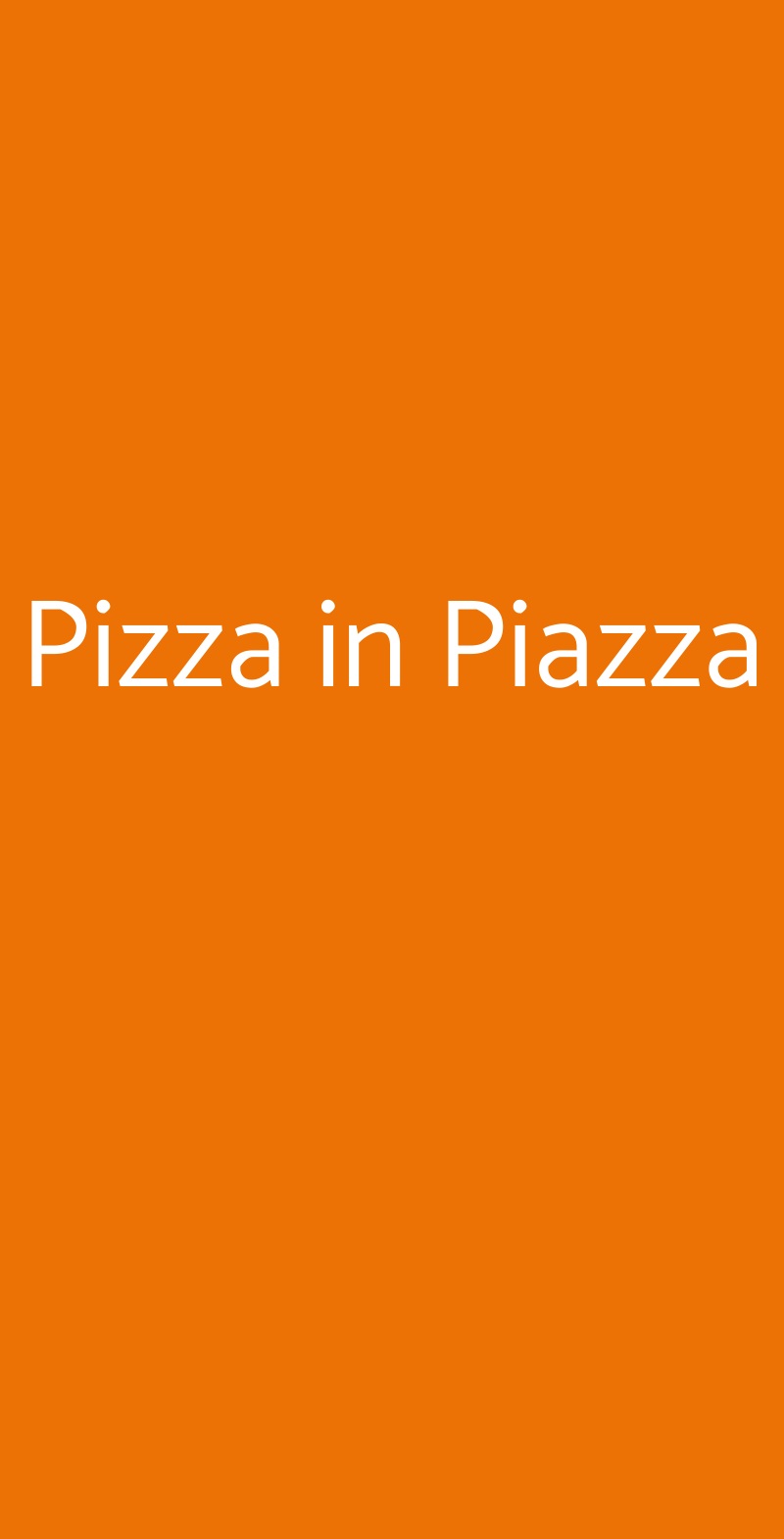 Pizza in Piazza Dalmine menù 1 pagina