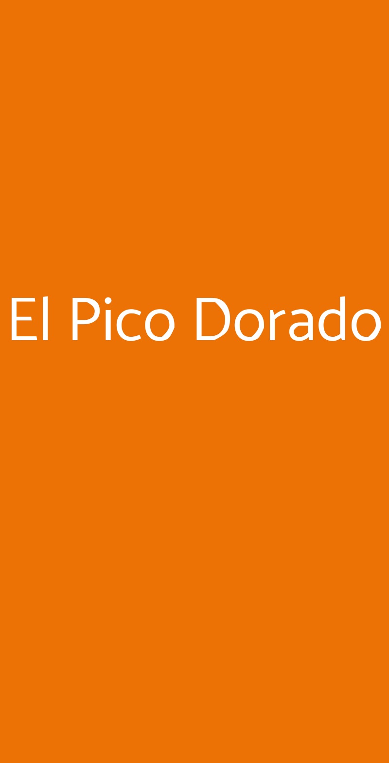 El Pico Dorado Treviglio menù 1 pagina