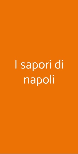 I Sapori Di Napoli