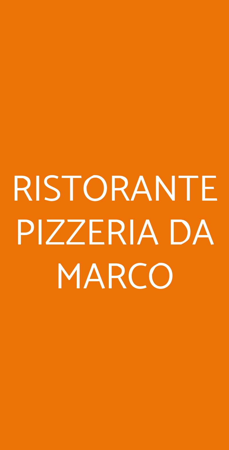 RISTORANTE PIZZERIA DA MARCO Virgilio menù 1 pagina