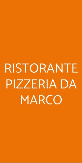 Ristorante Pizzeria Da Marco, Virgilio