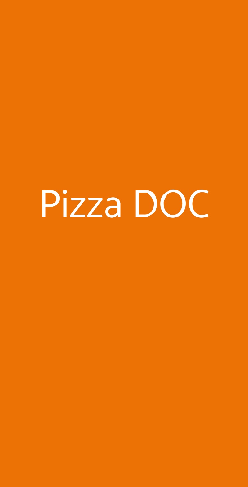 Pizza DOC Brescia menù 1 pagina