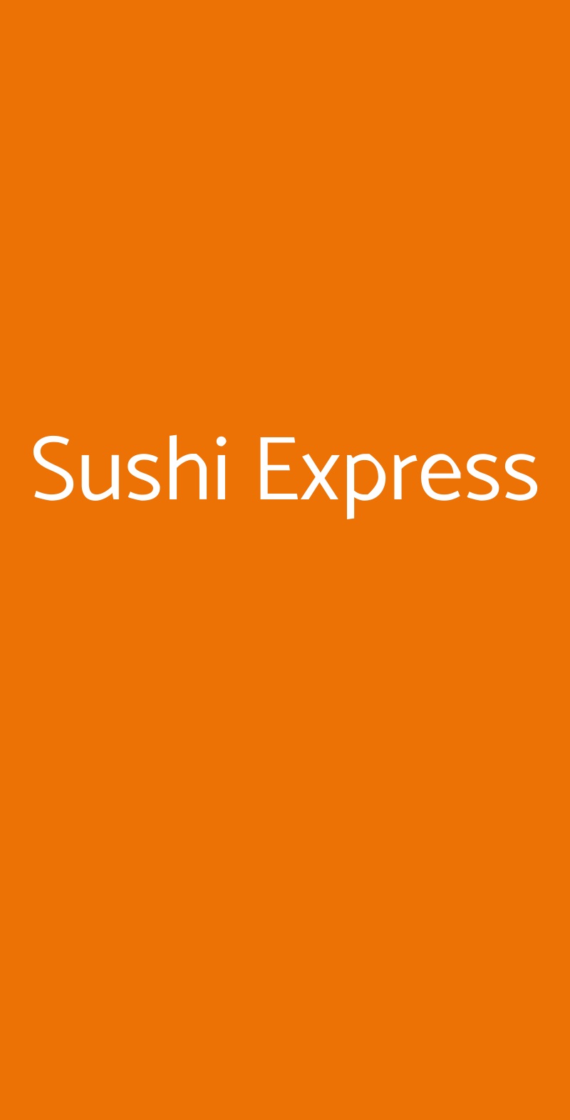 Sushi Express Milano menù 1 pagina